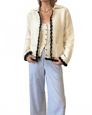 Ciao Lucia Reyla Knit Jacket - White