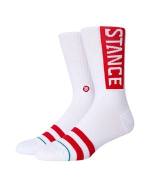Stance Uncommon Solids Classic Og Crew Socks - Red