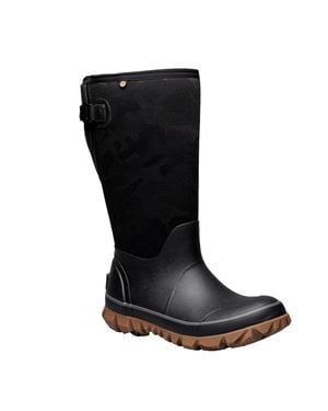 Bogs Whiteout Tonal Camo Adjustable Calf Boot 72695-001 - Black