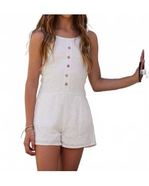 Vintage Havana Eyelet Romper - White