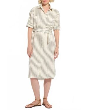 Lyssé Juniper Linen Tunic Shirt Dress - Natural