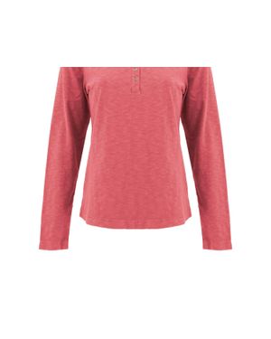 Old Ranch Layla Henley Top - Pink