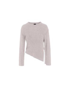 Bitte Kai Rand Heather Knit Asymmetrical Blouse - Pink