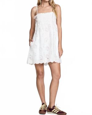 Saltwater Luxe Mara Eyelet Mini Dress - White