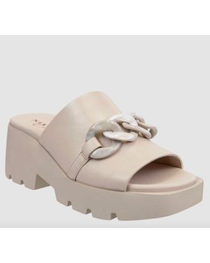 Naked Feet Iso Platform Sandals - Metallic