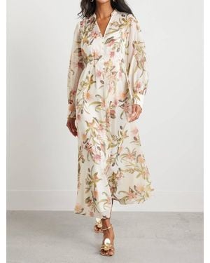 Chelsea28 Floral Long Sleeve Maxi Dress - Natural