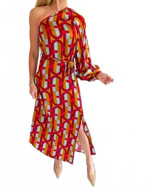 FRNCH Midi Dress - Red