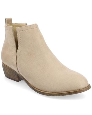 Journee Collection Apos;S Rimi Medium And Wide Width Booties - Natural