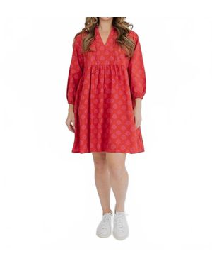 Mata Traders Sohla Mini Dress - Red