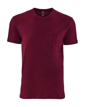 Next Level Cotton Pocket T-Shirt - Red