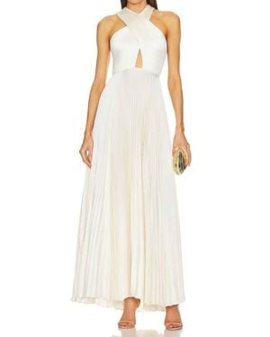 A.L.C. Athena Pleated Gown - White