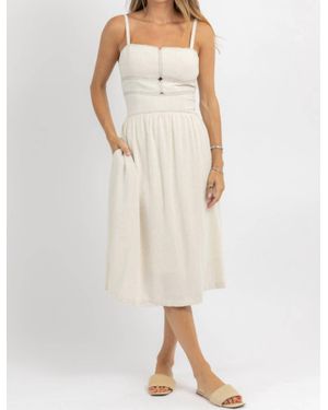 illa illa Geo Midi Dress - Natural