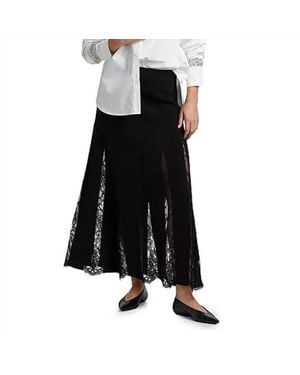 A.L.C. Mira Lace A-Line Maxi Skirt - Black