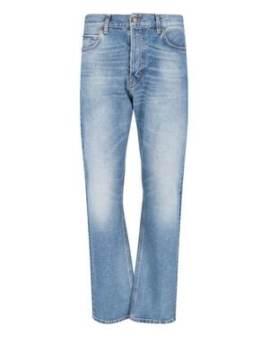 Haikure Blake Mid-Rise Straight Denim Jeans - Blue