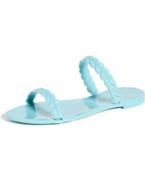 Stuart Weitzman Braided Sawyer Jelly Sandal - Black