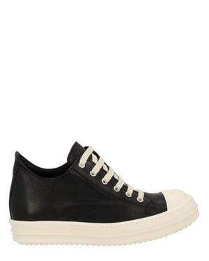 Rick Owens Lace-Up Sneakers - Black