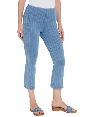 Lyssé New York Shelli Crop Flare Jean - Blue