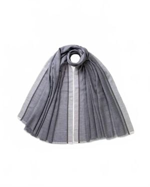 Johnstons of Elgin Ives Scarf - Gray