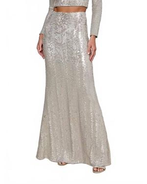 L'Agence Zeta Maxi Skirt - Gray
