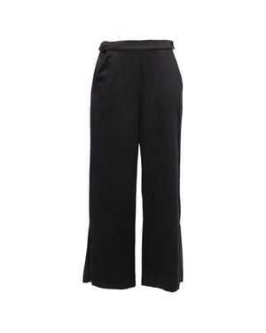 Fleur du Mal Wide-Leg Pants - Black