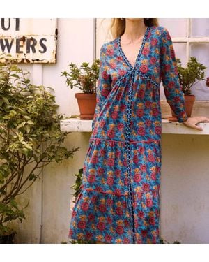 Printfresh Make The Moment Dress - Blue