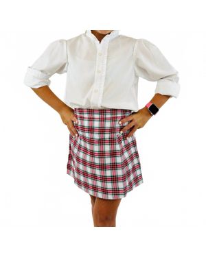 Set Proper Girl's Polly Ruffle Collar Blouse - White