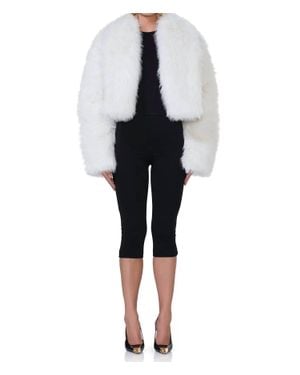 AFRM Stephanie Fur Jacket - Black