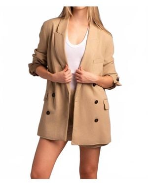 Closed Classic Double-Breasted Blazer - Natural
