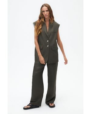 Nocturne Neutrals High Waisted Pants - Green