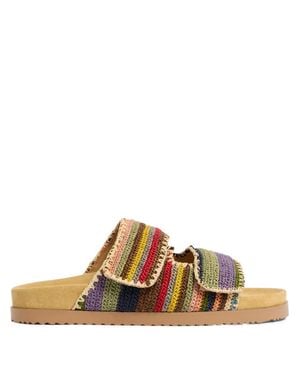 DSquared² Multicolored Woven Slide Sandals