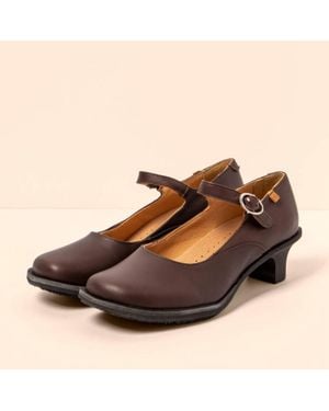 El Naturalista Igusa Wax Nappa Shoes - Brown