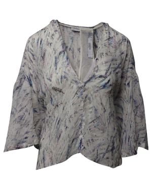 IRO Justie V-Neck Top - Gray
