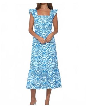 Adelyn Rae Sadie Midi Dress - Blue