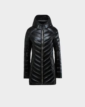 Rudsak Cosette Glossy Quilted Light Down Jacket - Black