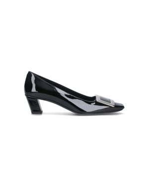 Roger Vivier Belle Vivier Patent Leather Pumps - Black