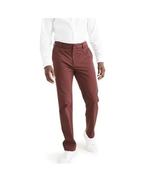 Dockers City Tech Dress Pants Burgundy Slim Fit Pants Ups1024 - Red