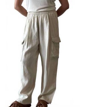 Lanhtropy Luca Linen Pants - Metallic