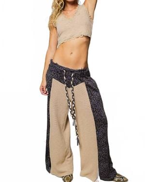 Pol Thermal With Animal Printed Pants - Multicolor