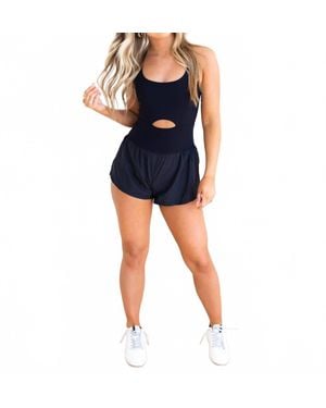 Free People Righteous Pull On Runsie - Blue