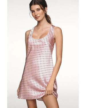 Reformation Eden Silk Mini Dress - Pink