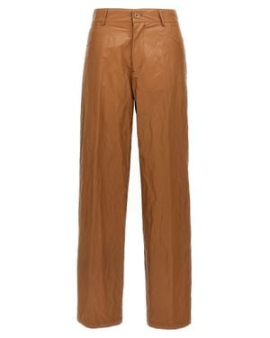 Nude Viscose Casual Pants - Brown
