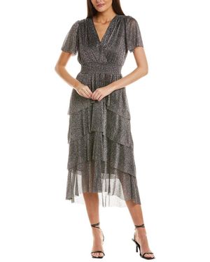 Vince Camuto V-Neck Tiered Maxi - Multicolor