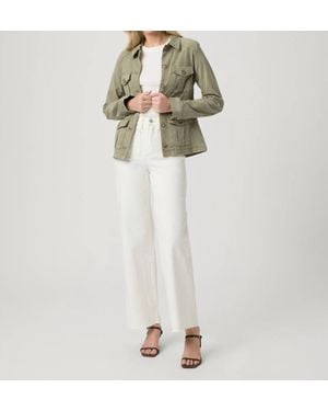 PAIGE Anessa 31" Wide Leg Jeans - White