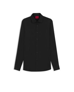 HUGO Slim-Fit Business Shirt - Black