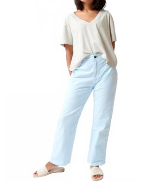 ASKK NY Tomboy Mid Rise Straight Jeans - Blue