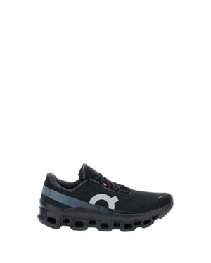 On Shoes Breathable Mesh Sneakers With Cloudtec Comfort System - Black