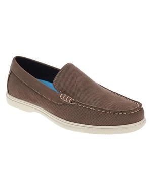 Dockers Bancroft Loafers Taupe Leather Moc Toe Casual Shoes Gal1498 - Brown