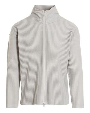 HOMME PLISSE ISSEY MIYAKE｜LONG-SLEEVED ZIP-UP/TURTLENEC HOMME PLISSÉ ISSEY MIYAKE Black Rustic Turtleneck Homme