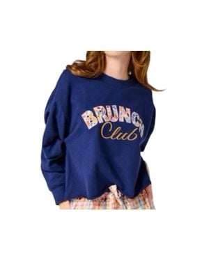 Shiraleah Brunch Club Lounge Sweatshirt - Blue