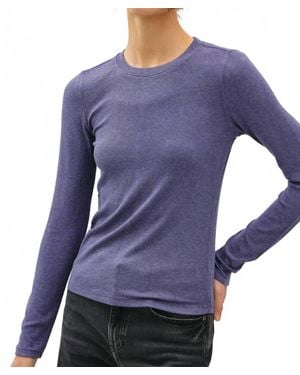 Be Cool Raina Longsleeve Crewneck Top - Blue